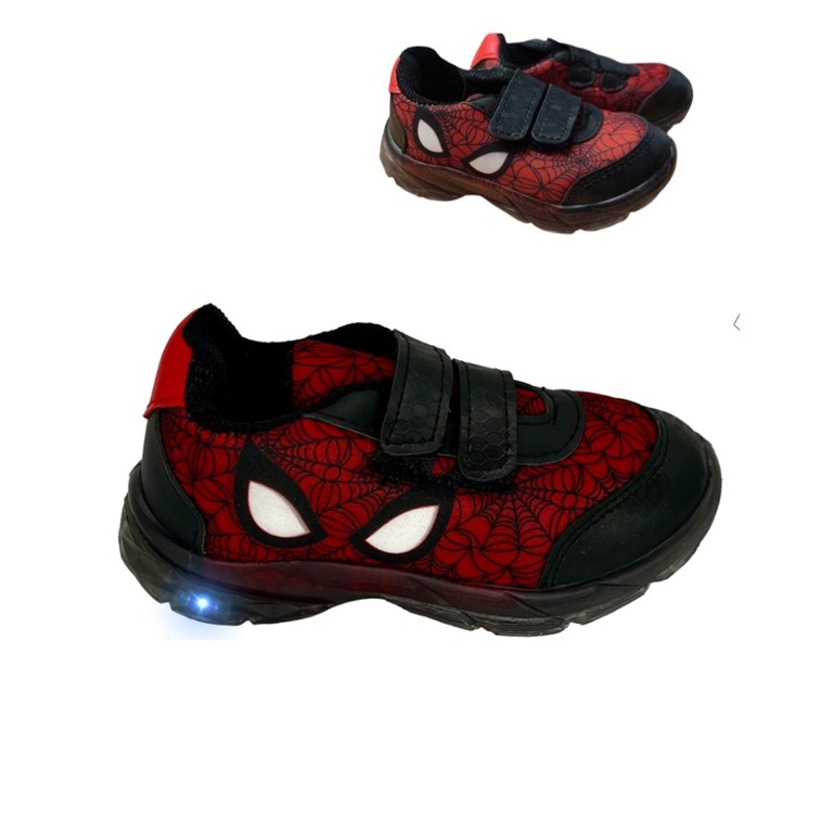 ZAPATILLA BEBÉ DEPORTIVA ARAÑA CON LUZ. DISNEY