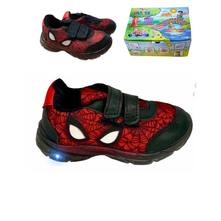 ZAPATILLA BEBÉ DEPORTIVA ARAÑA CON LUZ. DISNEY