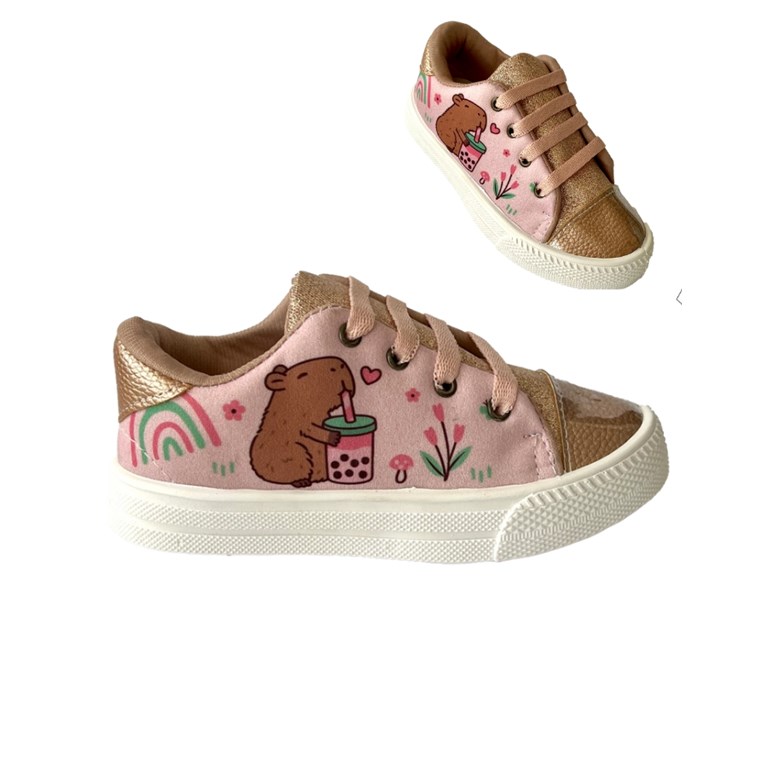 ZAPATILLA BEBA PRUSIANO ACORDONADO CAPIBARA. DISNEY