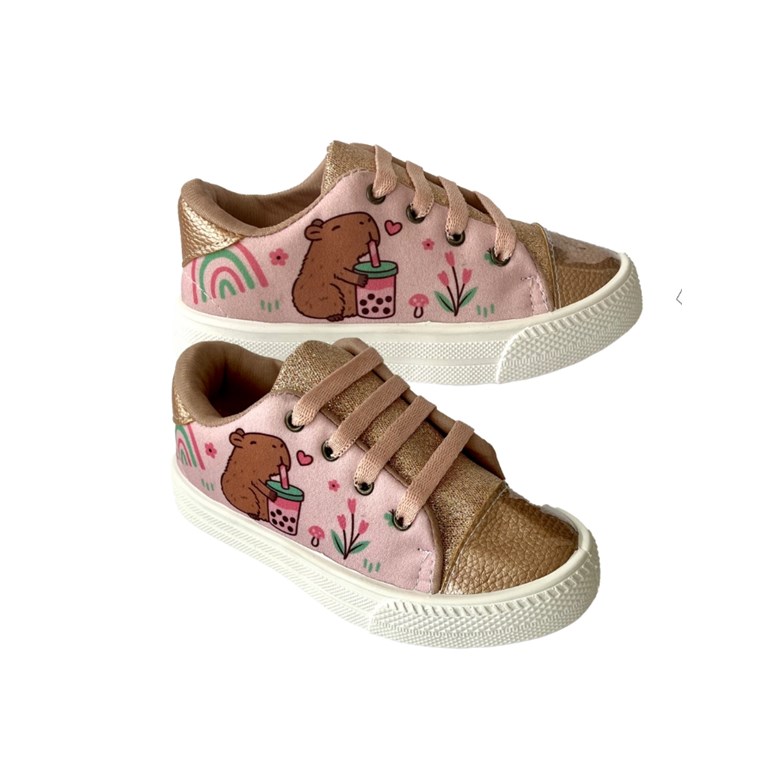 ZAPATILLA BEBA PRUSIANO ACORDONADO CAPIBARA. DISNEY