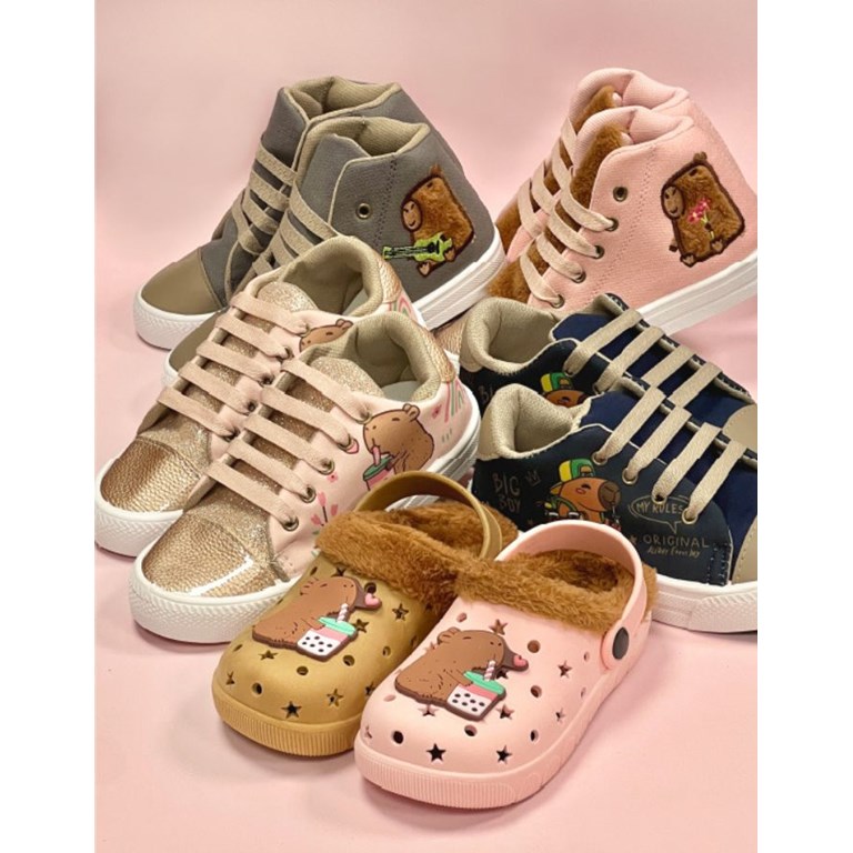 ZAPATILLA BEBA PRUSIANO ACORDONADO CAPIBARA. DISNEY