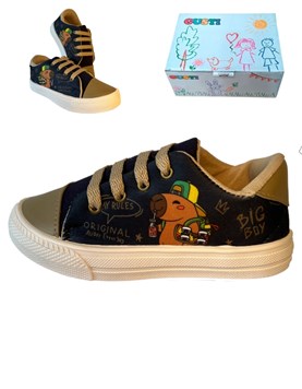 ZAPATILLA BEBE PRUSIANA ACORDONADA CAPIBARA. DISNEY