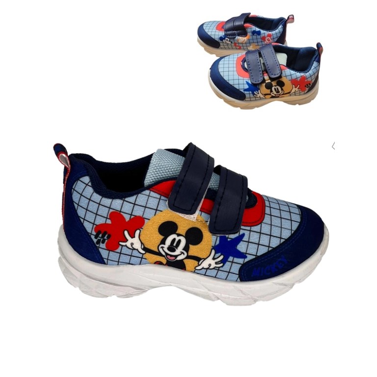 ZAPATILLA BEBÉ DEPORTIVA DOBLE ABROJO MICKEY. DISNEY