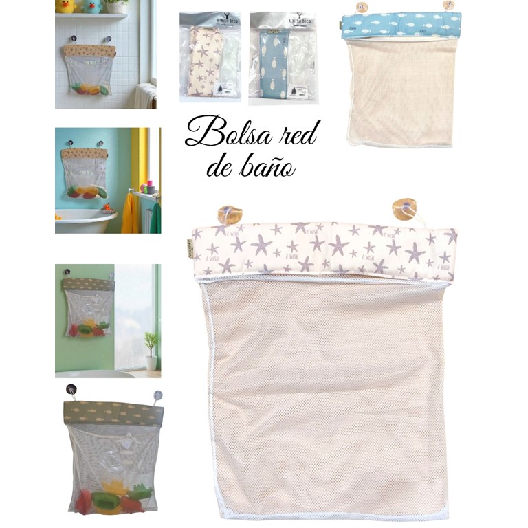 BOLSA RED BAÑO 38X40 CM CON SOPAPA