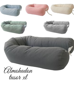 ALMOHADON LACTANCIA XL 150CM TUSOR LISO. COLORES: UNISEX-NENA-VARON.AMÉRICA