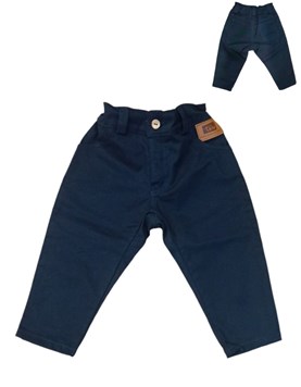 pantalon de bebe gabardina color azul tyg