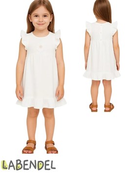 Vestido de nena creep con flores.Labendel