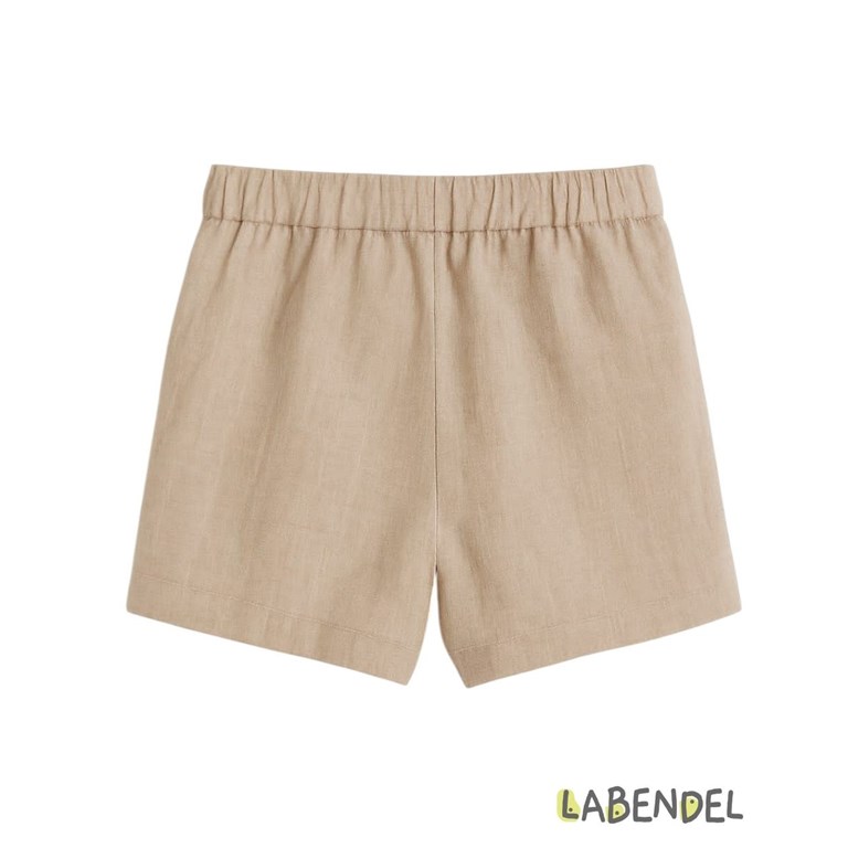Short pollera color beige para nena.Labendel
