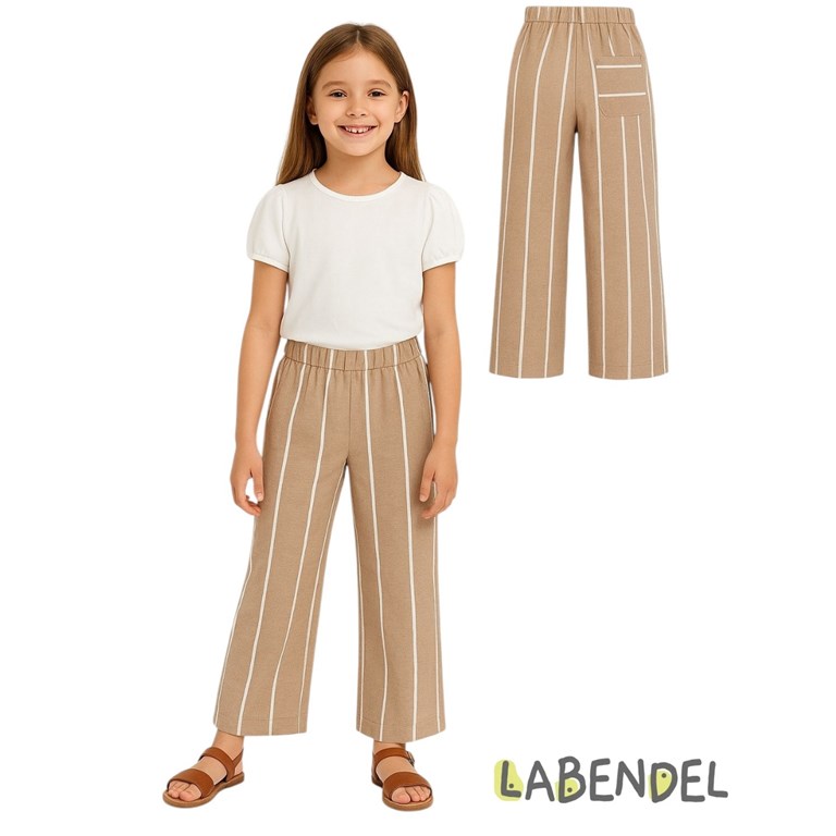Pantalon de nena rayado.Labendel