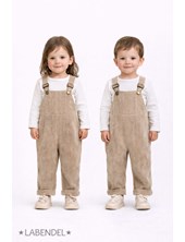 Jardinero de corderoy tostado para bebe.Labendel