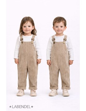 Jardinero de corderiy tostado para bebe.Labendel