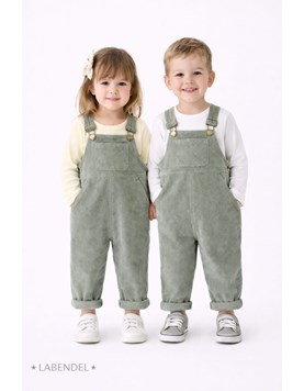 Jardinero de corderoy verde.Labendel