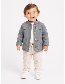 Saco de montaine en gris.Labendel