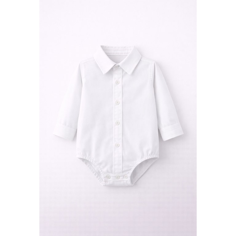 Body camisa blanco para bebe.Labendel