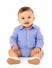 Body camisa rayada azul. Labendel