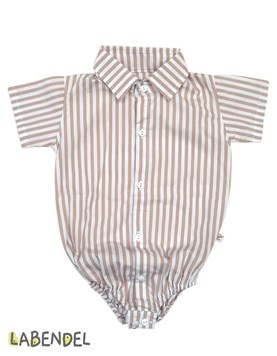 Body camisa poplin para bebe.Labendel