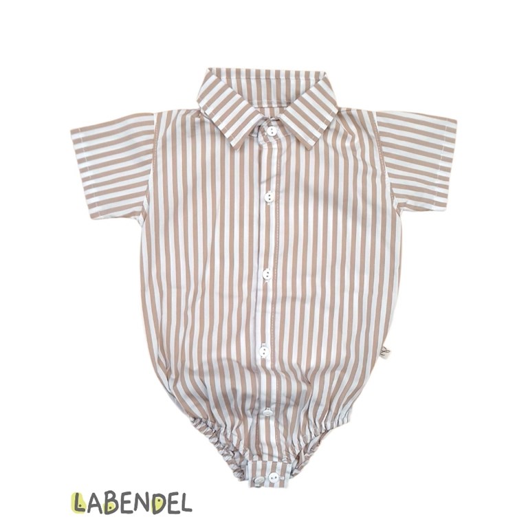 Body camisa poplin para bebe.Labendel