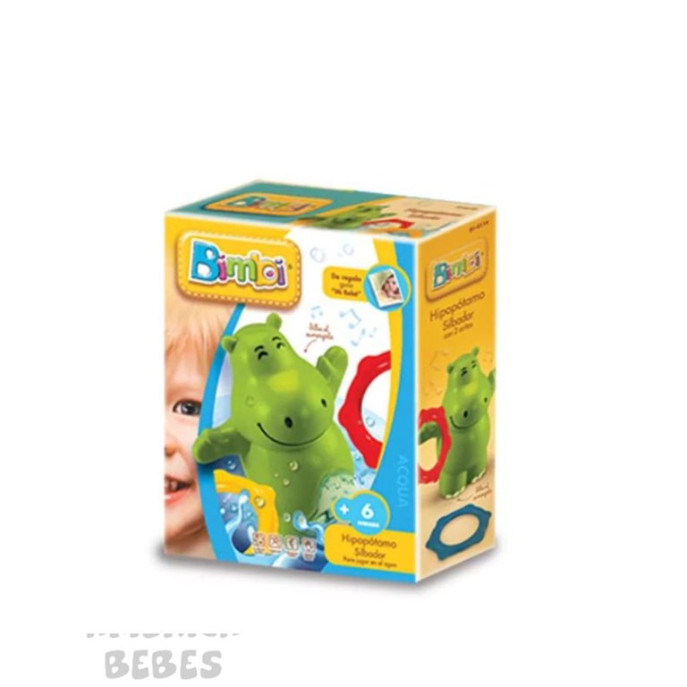 HIPOPOTAMO CON 2 AROS PARA BEBES BIMBI