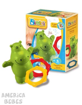 HIPOPOTAMO CON 2 AROS PARA BEBES BIMBI