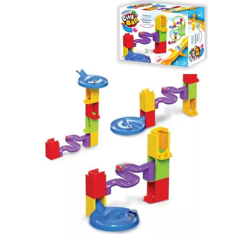 CITYBALL LABERINTO DE BOLITAS 9 PIEZAS 4+M. BIMBI