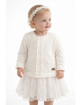 Camperita con detalles calados. Blanco. Ceo.