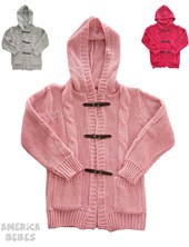 SWEATER CAMPERITA CON CAPUCHA Y CINTOS //  TALLE S (8) TALLE M (10)  TALLE L (12)