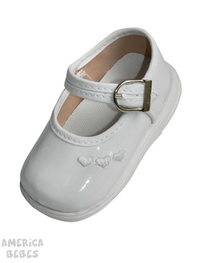 A.315 BLANCO ZAPATITO BORDADO PEPES BEBES