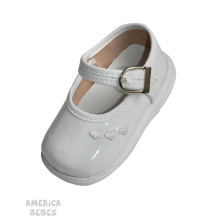 A.315 BLANCO ZAPATITO BORDADO PEPES BEBES