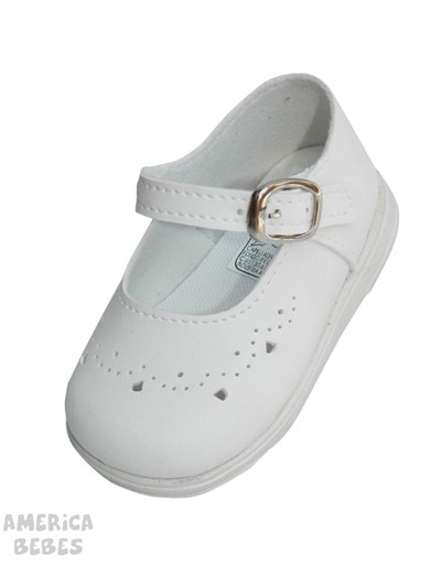 A317 BLANCO ZAPATITO CON HEBILLA PEPES BEBES