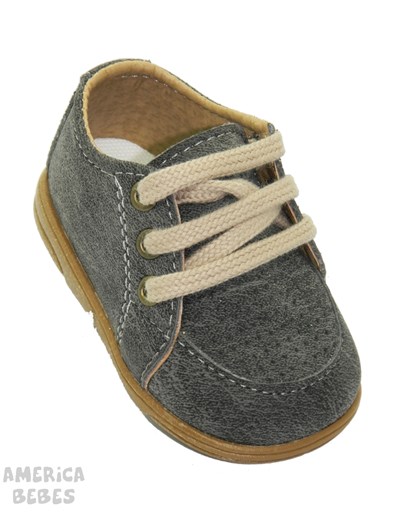 A348 GRIS ZAPATILLA  PEPES BEBES
