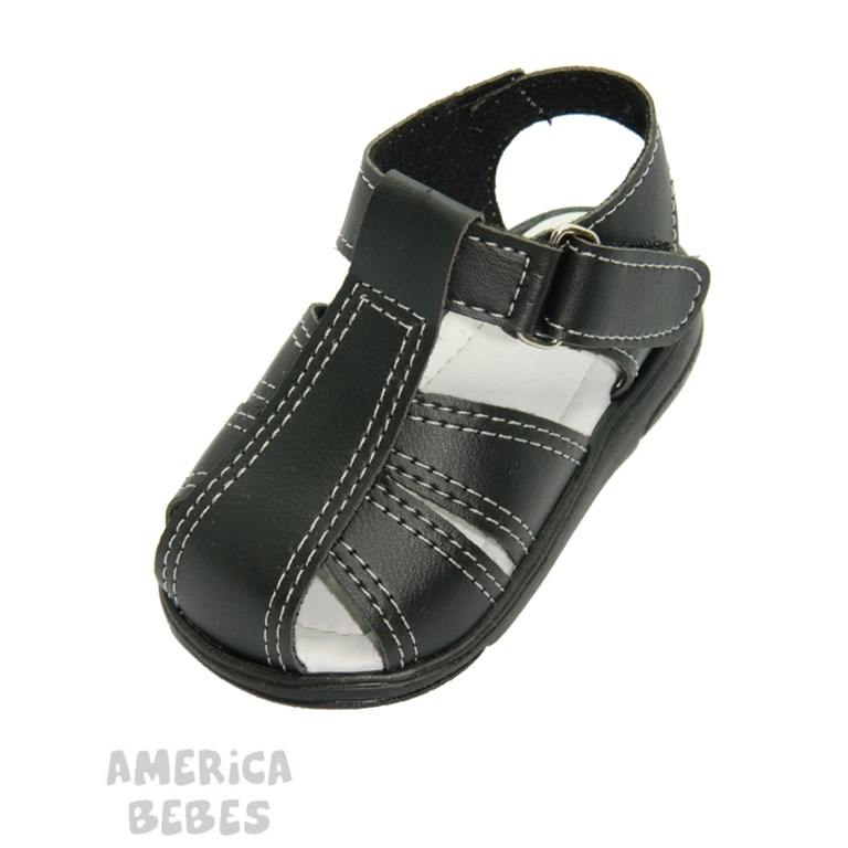 A520 NEGRO SANDALIA FRANCISCANA PEPES BEBES