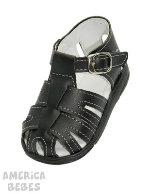 A521 NEGRO SANDALIA CLASICA PEPES BEBES