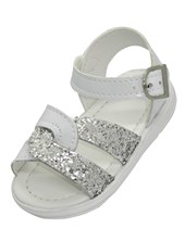 A525 BLANCO SANDALIA PARA BEBA CON HEBILLA. PEPES BEBES