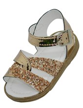 A525 COBRE SANDALIA BEBA CON HEBILLA. PEPES BEBES