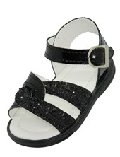 A525 NEGRO SANDALIA PARA BEBA CON HEBILLA. PEPES BEBES