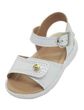 A530 BLANCO SANDALIA PARA BEBA CON HEBILLA. PEPES BEBES