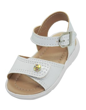 A530 BLANCO SANDALIA PARA BEBA CON HEBILLA. PEPES BEBES