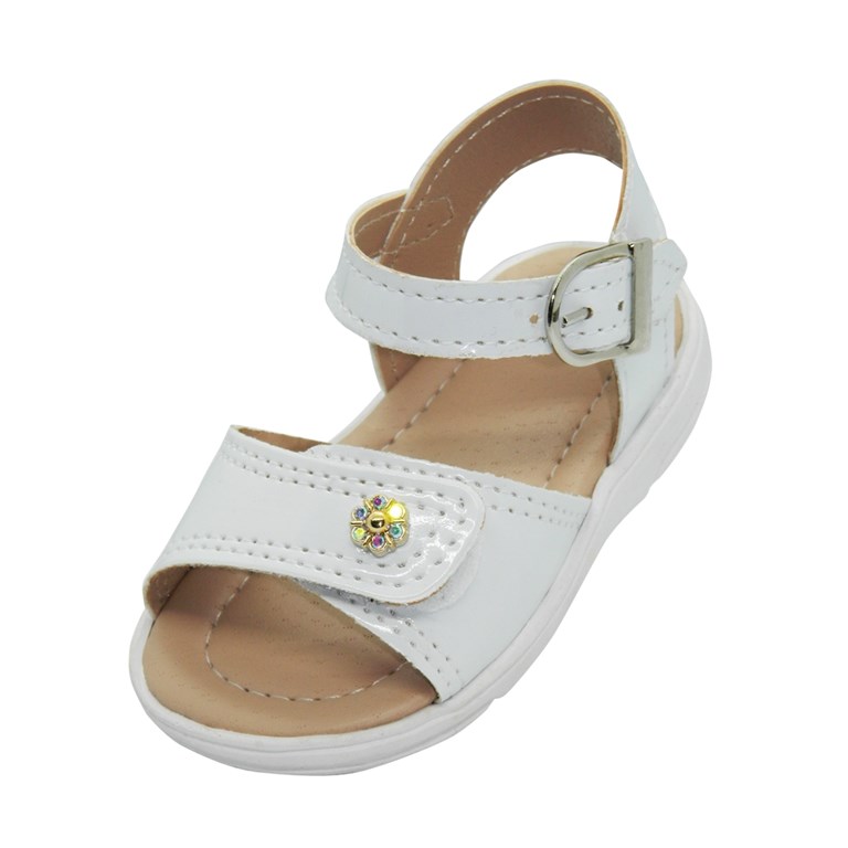 A530 BLANCO SANDALIA PARA BEBA CON HEBILLA. PEPES BEBES