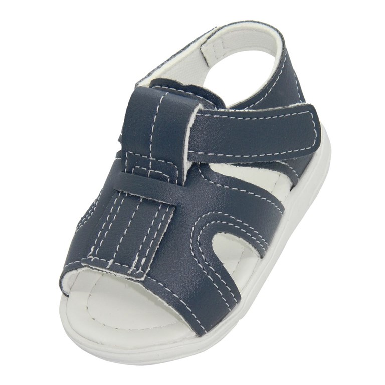 A547 AZUL SANDALIA CON ABROJO. PEPES BEBES