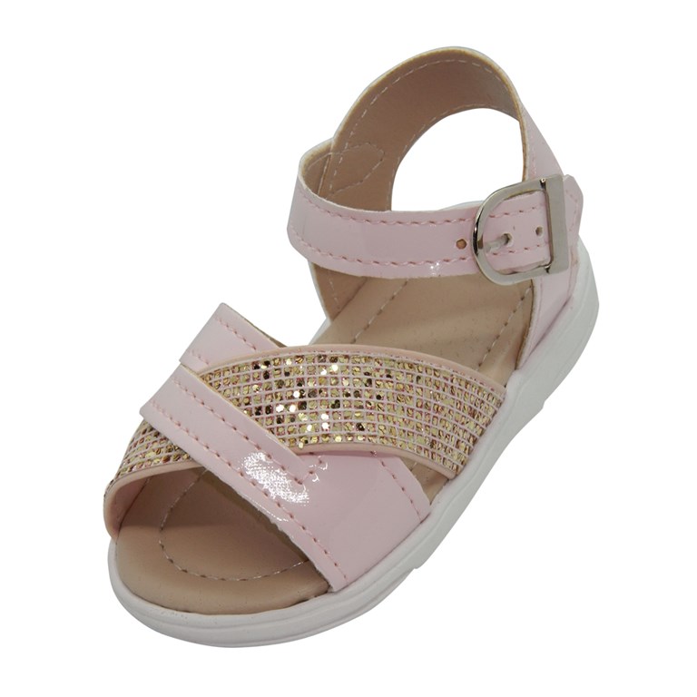 A550 ROSA SANDALIA CON HEBILLA. PEPES BEBES