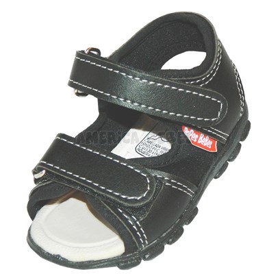 A555 NEGRO SANDALIA PARA BEBE CON ABROJO. PEPES BEBES