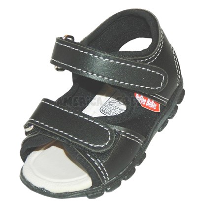A555 NEGRO SANDALIA PARA BEBE CON ABROJO. PEPES BEBES