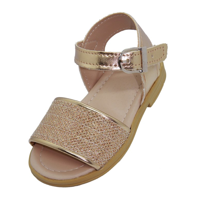 A576 COBRE SANDALIA PARA NENA CON HEBILLA. PEPES BEBES