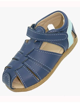 A.593 azul franciscana combinada para bebe varon.Pepes bebes