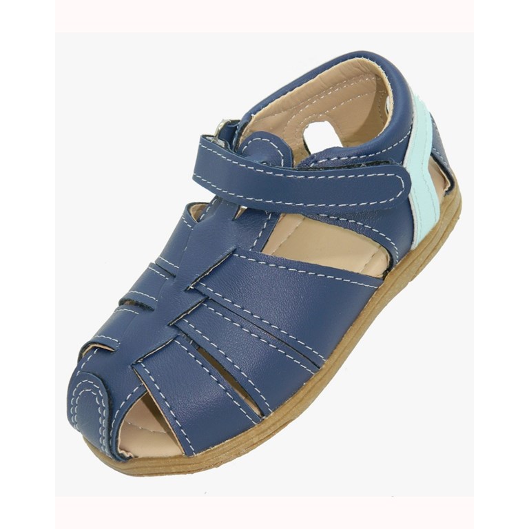 A.593 azul franciscana combinada para bebe varon.Pepes bebes