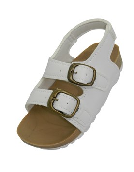 A597 BLANCO SANDALIA CON DOS HEBILLAS. PEPES BEBES