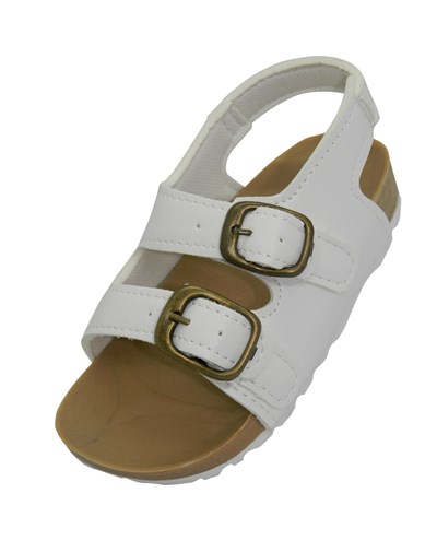 A597 BLANCO SANDALIA CON DOS HEBILLAS. PEPES BEBES