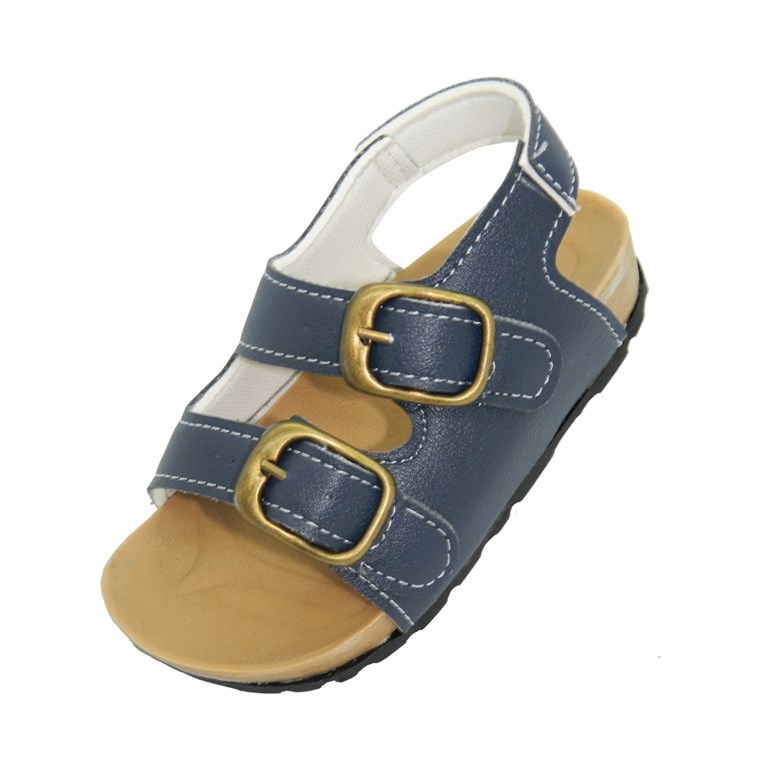 A5972 AZUL SANDALIA NENA CON DOS HEBILLAS. PEPES BEBES