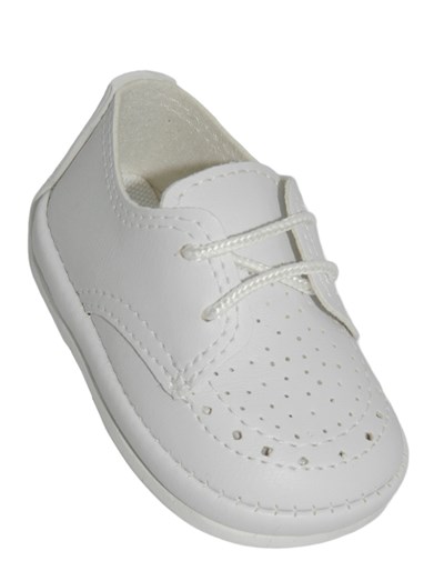 A751 BLANCO ZAPATITO CON CORDON CLASICO PEPES BEBES