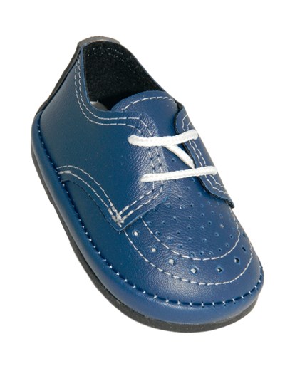 A751 AZUL ZAPATITO CON CORDON CLASICO PEPES BEBES